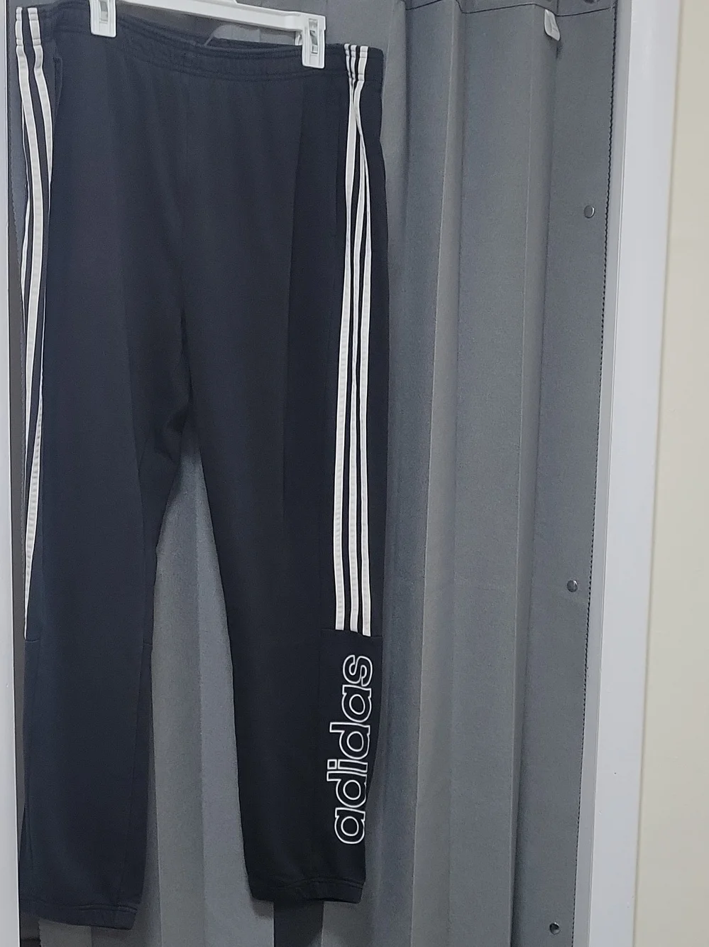 adidas Kids Black Joggers with White 3-Stripes and Logo